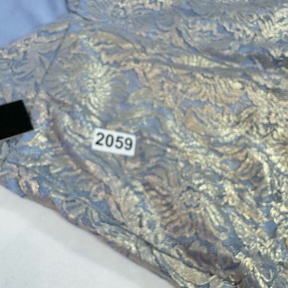 Lulu's Blue and Gold Mini Dress - Picture 11 of 12